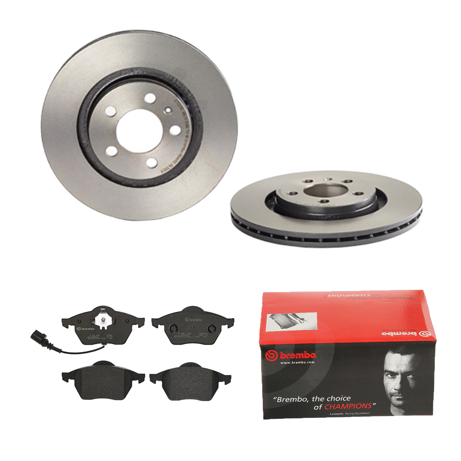 BREMBO Bremsesæt, skivebremser ijdtidhej6 foraksel indvendig ventileret 280mm 22mm for SKODA AUDI SEAT VW