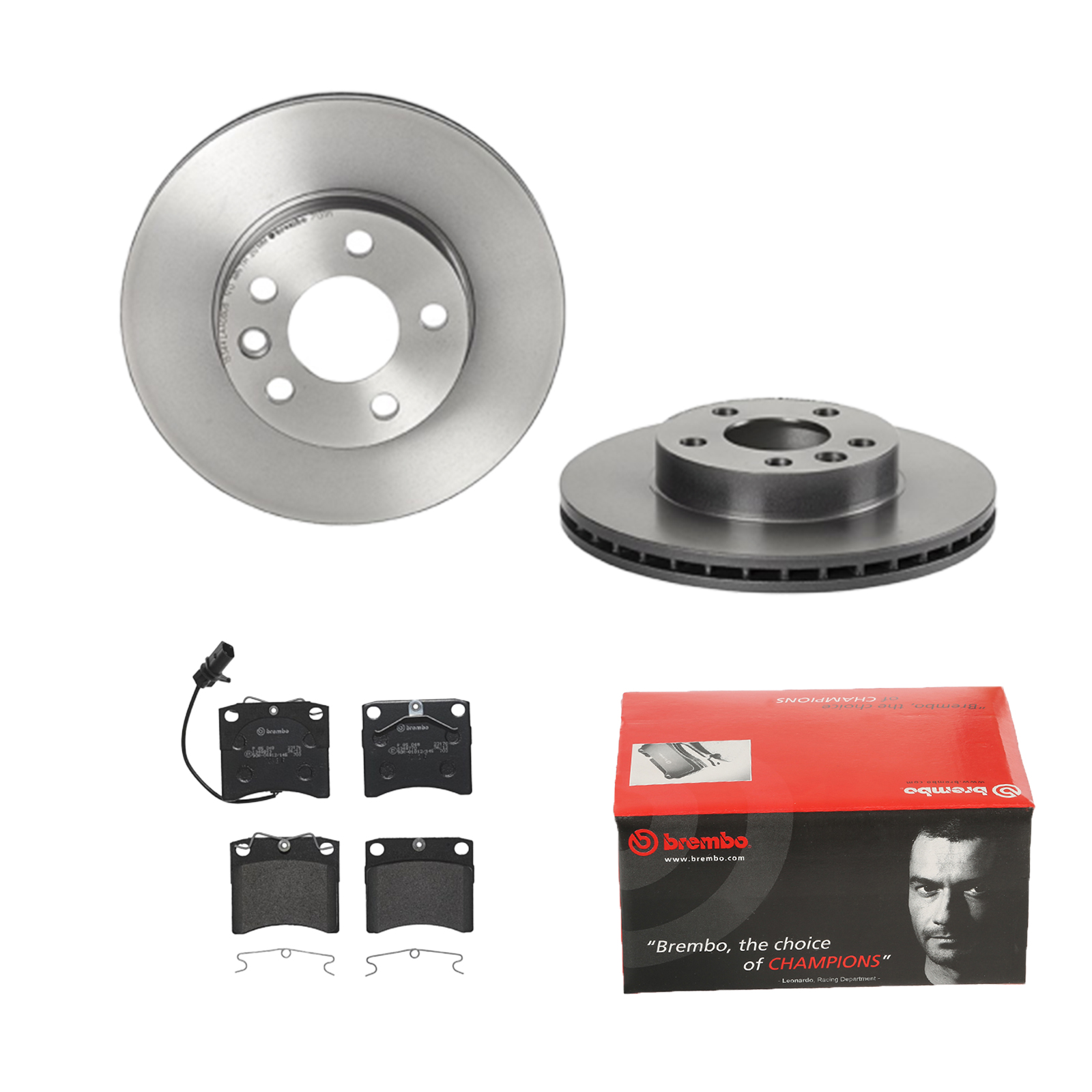 BREMBO Bremsesæt, skivebremser ijdtidhip6 foraksel indvendig ventileret 280mm 24mm for SKODA VW