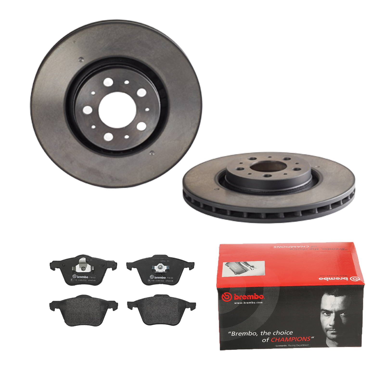 BREMBO Bremsesæt, skivebremser ijdtidhm72 foraksel indvendig ventileret 316mm 28mm for VOLVO