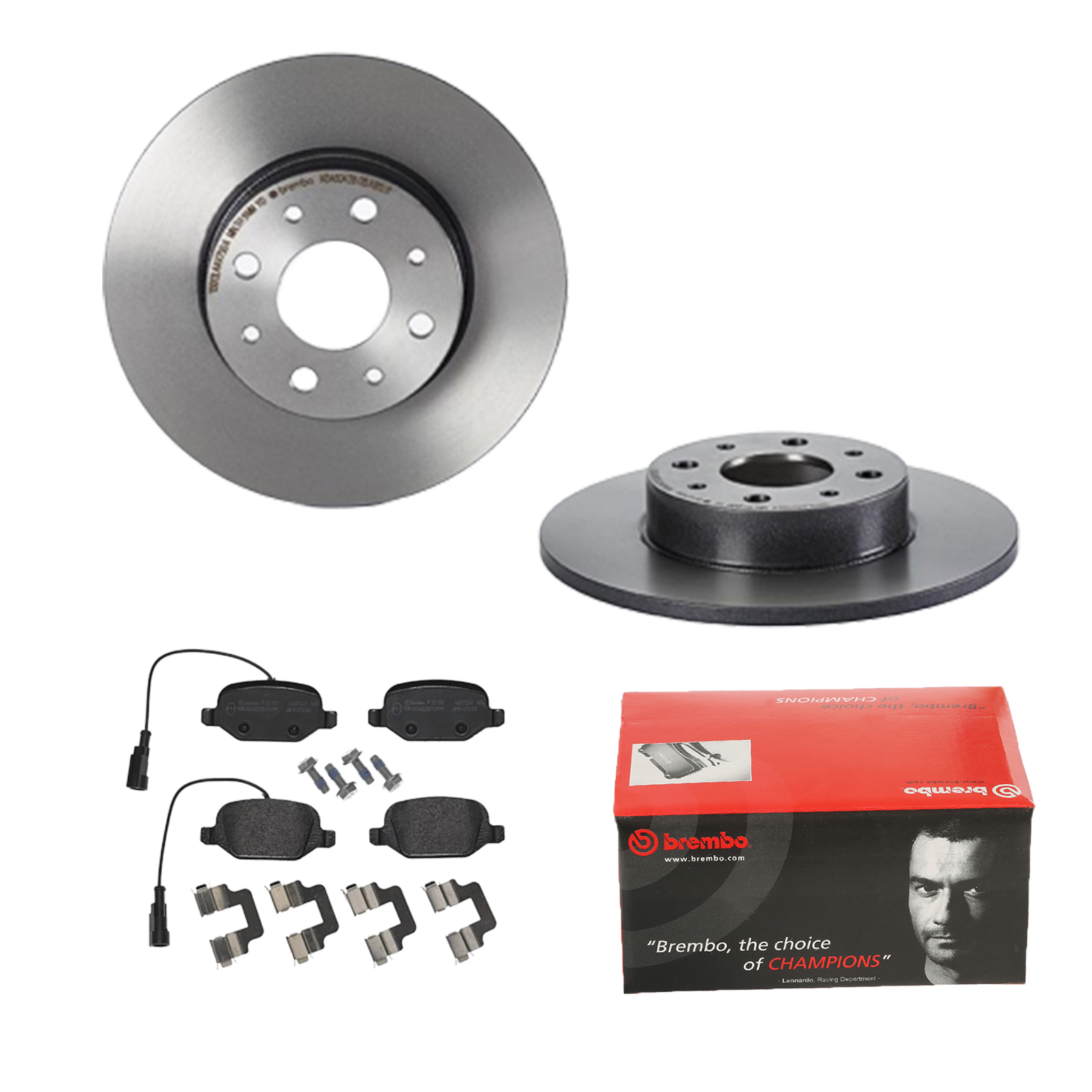 BREMBO Bremsesæt, skivebremser ijdtidi0p4 bagaksel fuld 251mm 10mm for ALFA ROMEO LANCIA FIAT