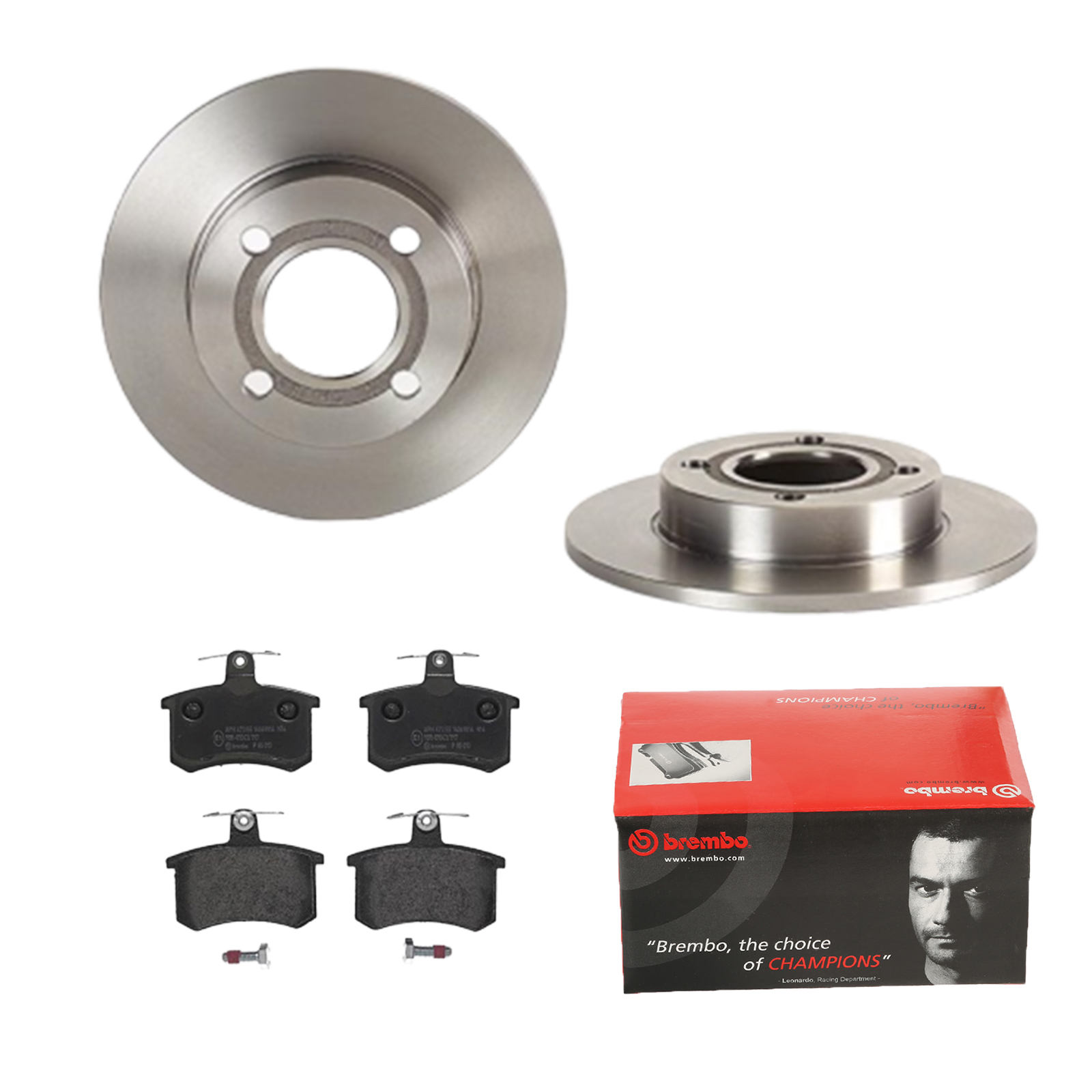 BREMBO Bremsesæt, skivebremser ijdtidi5p4 bagaksel fuld 245mm 10mm for LANCIA ALFA ROMEO FIAT SKODA AUDI VW SEAT