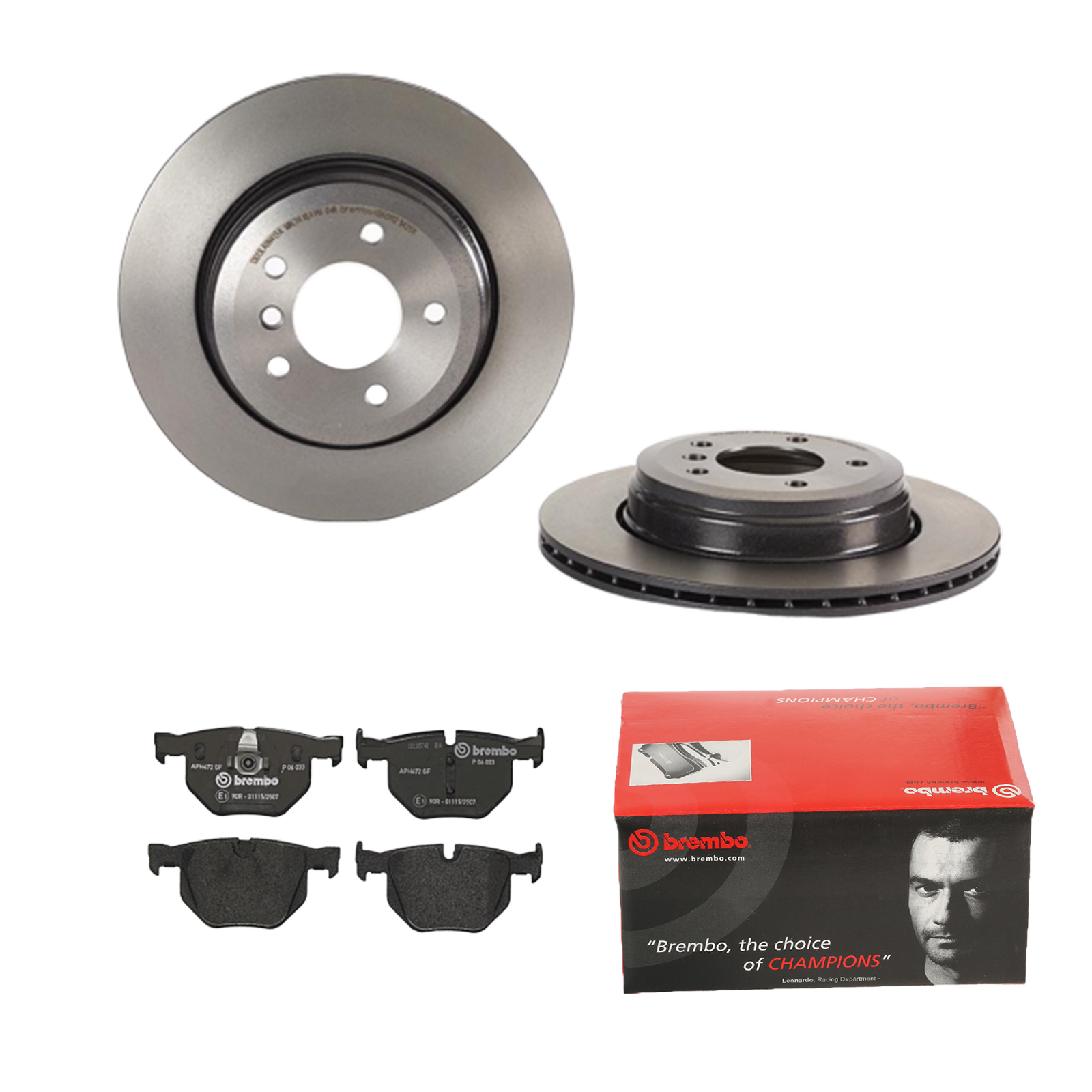 BREMBO Bremsesæt, skivebremser ijdtidig72 bagaksel indvendig ventileret 320mm 20mm for BMW
