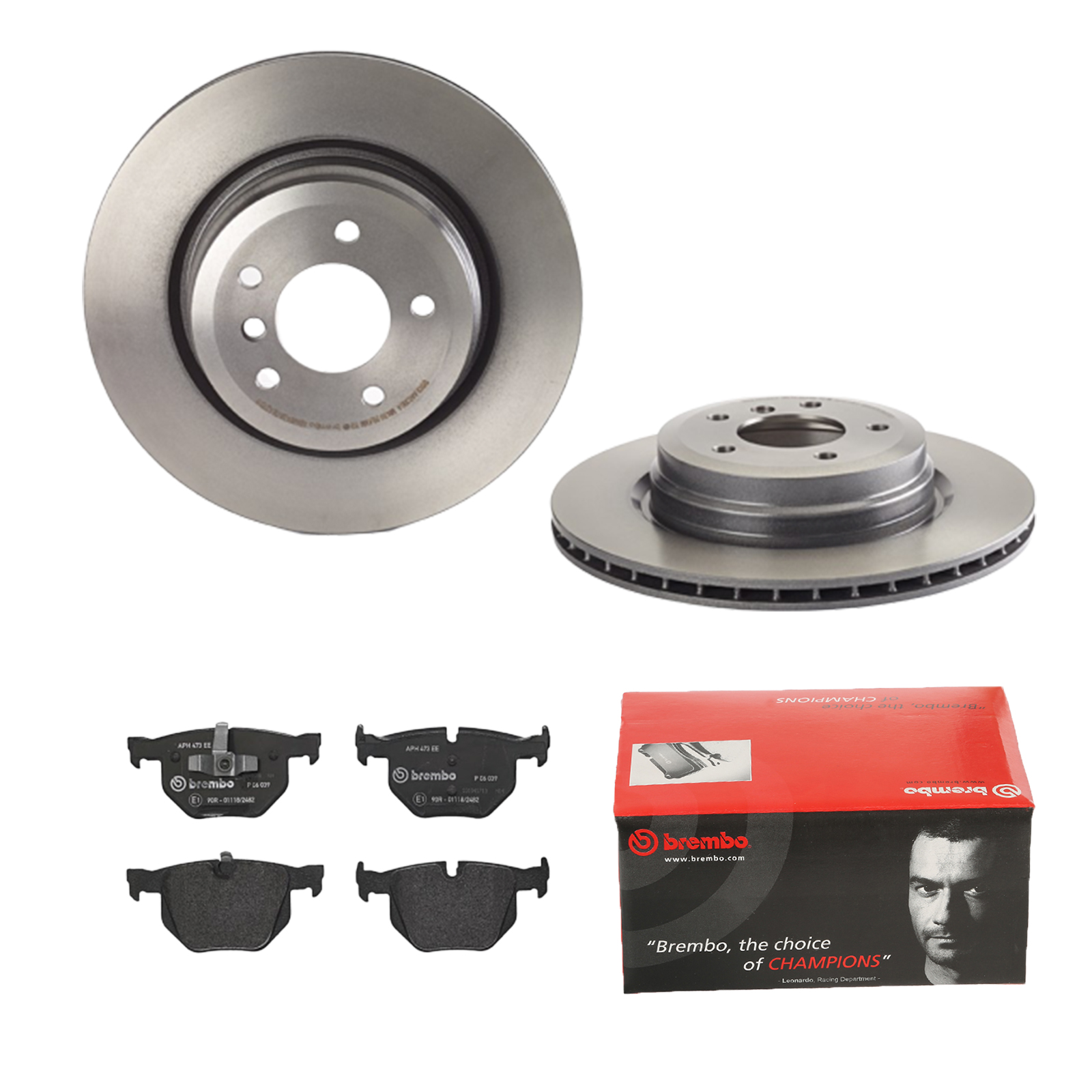 BREMBO Bremsesæt, skivebremser ijdtidiiv8 bagaksel indvendig ventileret 336mm 22mm for BMW