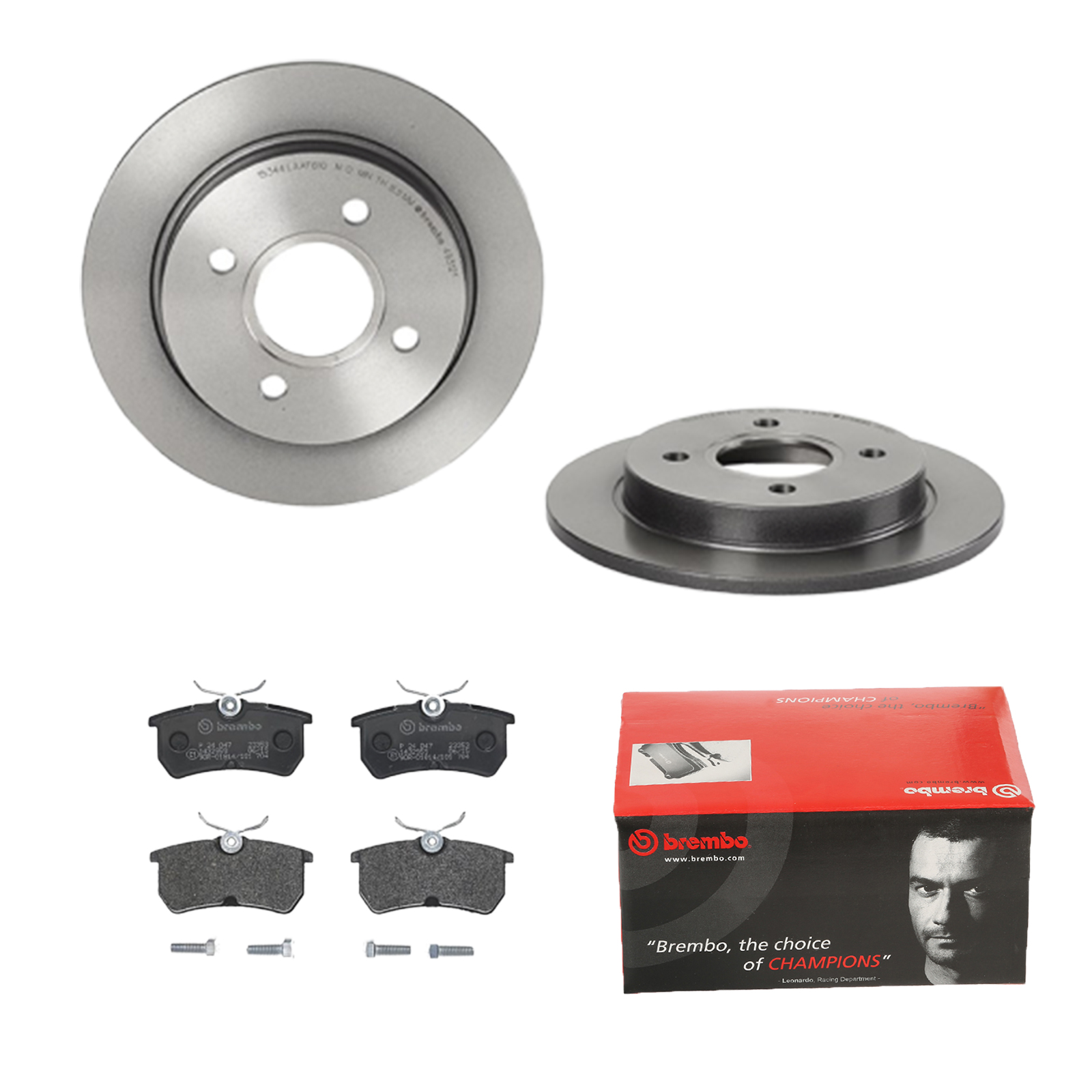 BREMBO Bremsesæt, skivebremser ijdtidiw12 bagaksel fuld 253mm 10mm for FORD FORD USA