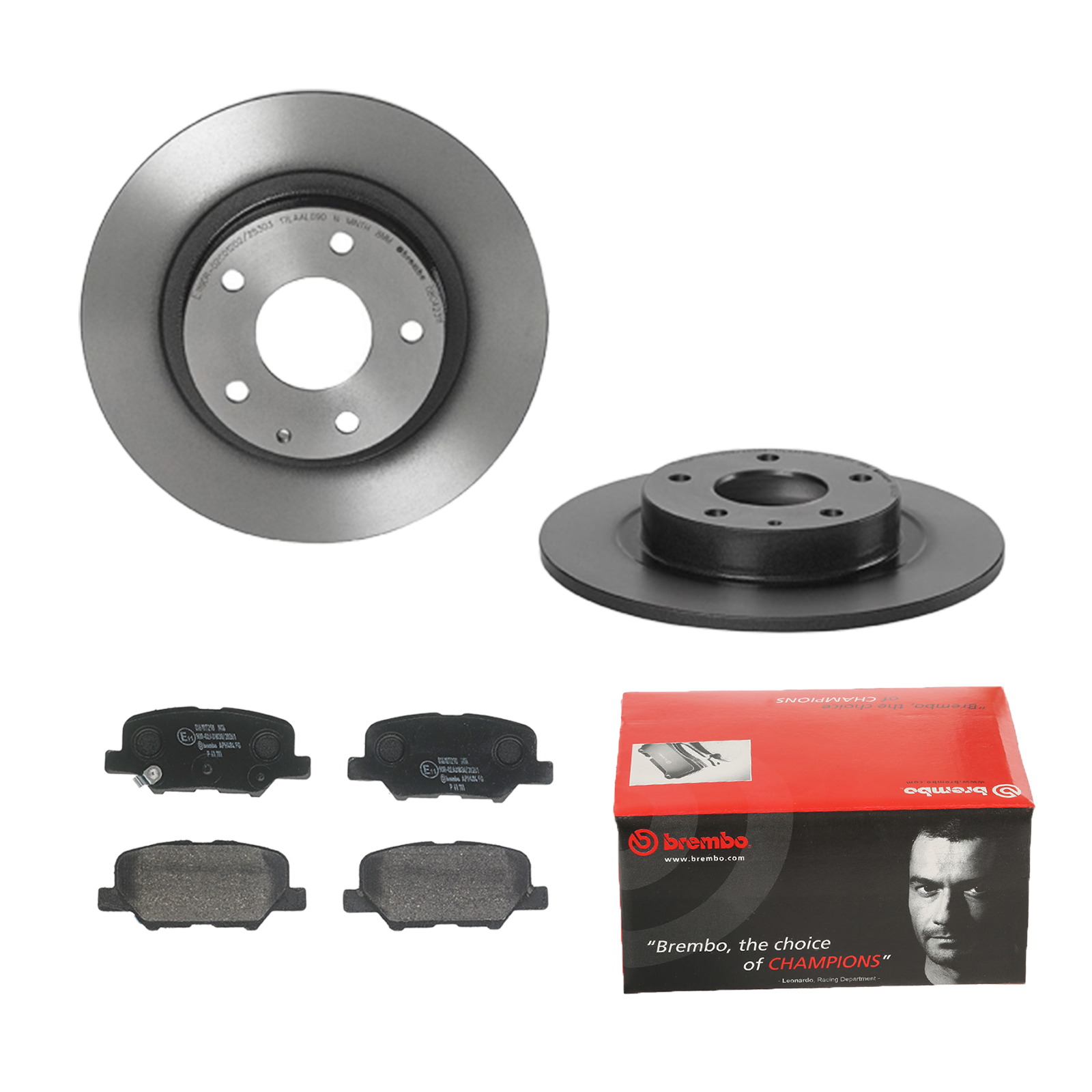 BREMBO Bremsesæt, skivebremser ijdtidjc18 bagaksel fuld 278mm 10mm for PEUGEOT CITROËN MITSUBISHI MAZDA