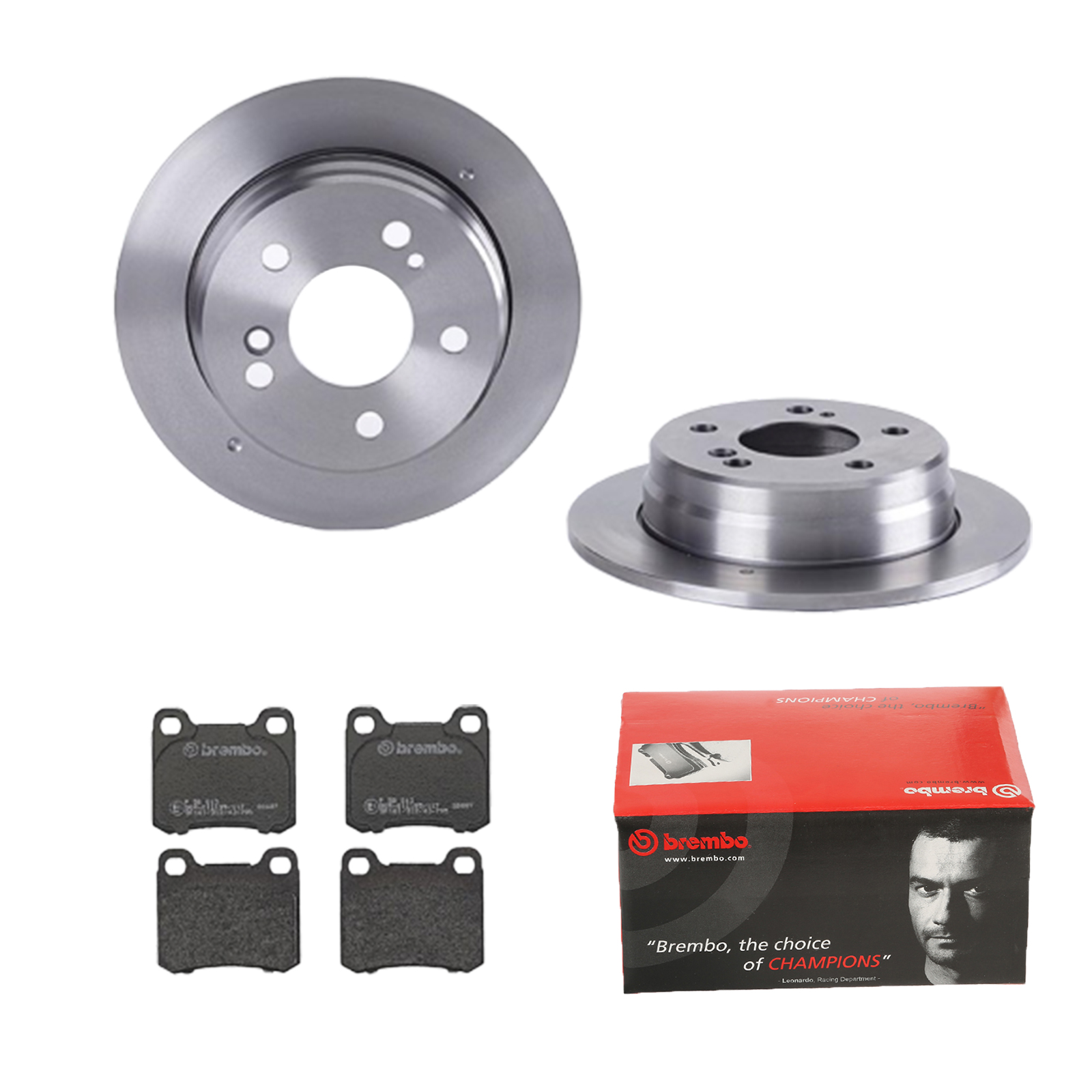 BREMBO Bremsesæt, skivebremser ijdtidjcv8 bagaksel fuld 258mm 9mm for MERCEDES-BENZ