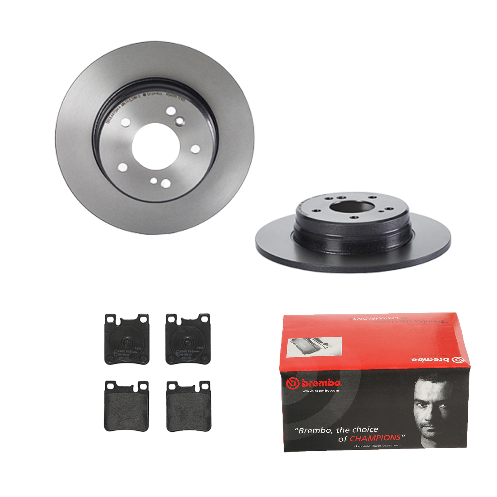 BREMBO Bremsesæt, skivebremser ijdtidjd70 bagaksel fuld 290mm 10mm for MERCEDES-BENZ CHRYSLER