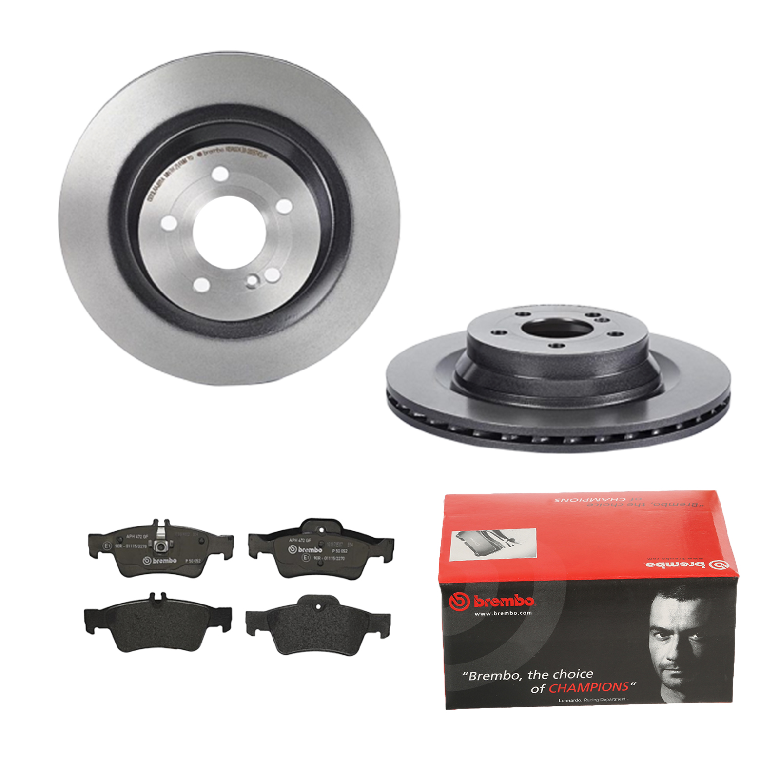 BREMBO Bremsesæt, skivebremser ijdtidjid6 bagaksel indvendig ventileret 320mm 24mm for MERCEDES-BENZ