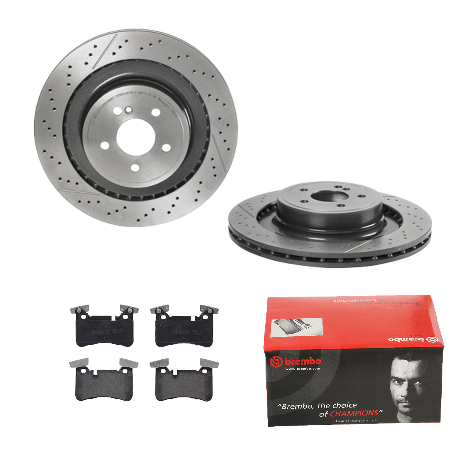 BREMBO Bremsesæt, skivebremser ijdtidjij2 bagaksel lukket/perforeret 360mm 26mm for MERCEDES-BENZ