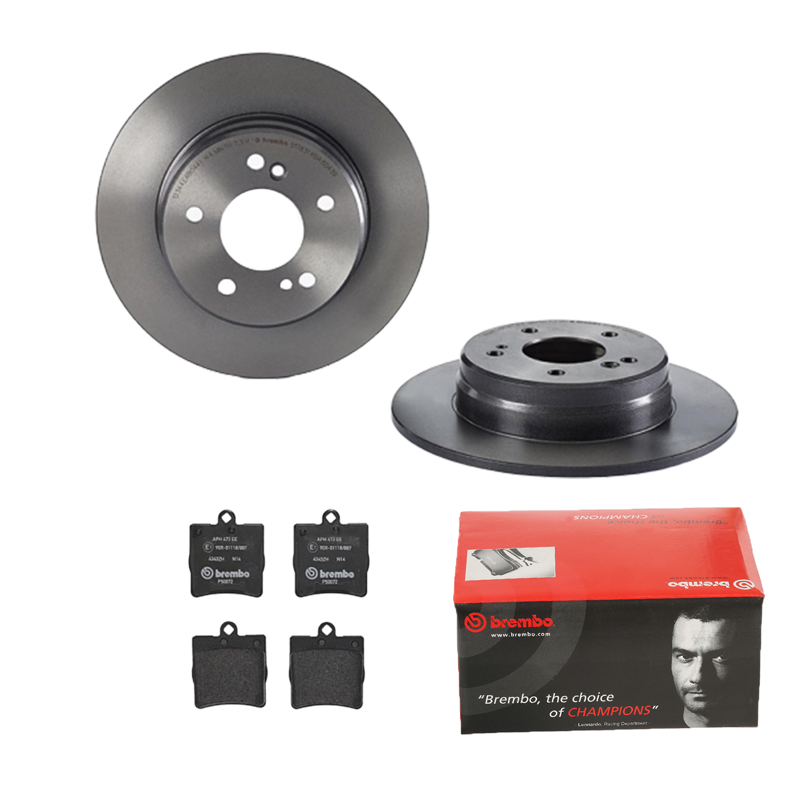 BREMBO Bremsesæt, skivebremser ijdtidjkd8 bagaksel fuld 278mm 9mm for MERCEDES-BENZ CHRYSLER