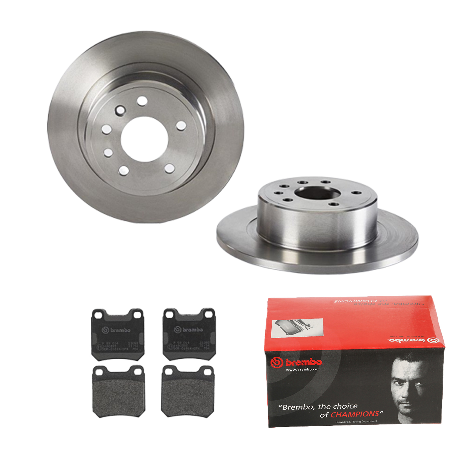 BREMBO Bremsesæt, skivebremser ijdtidjqj0 bagaksel fuld 286mm 12mm for OPEL VAUXHALL SAAB SATURN