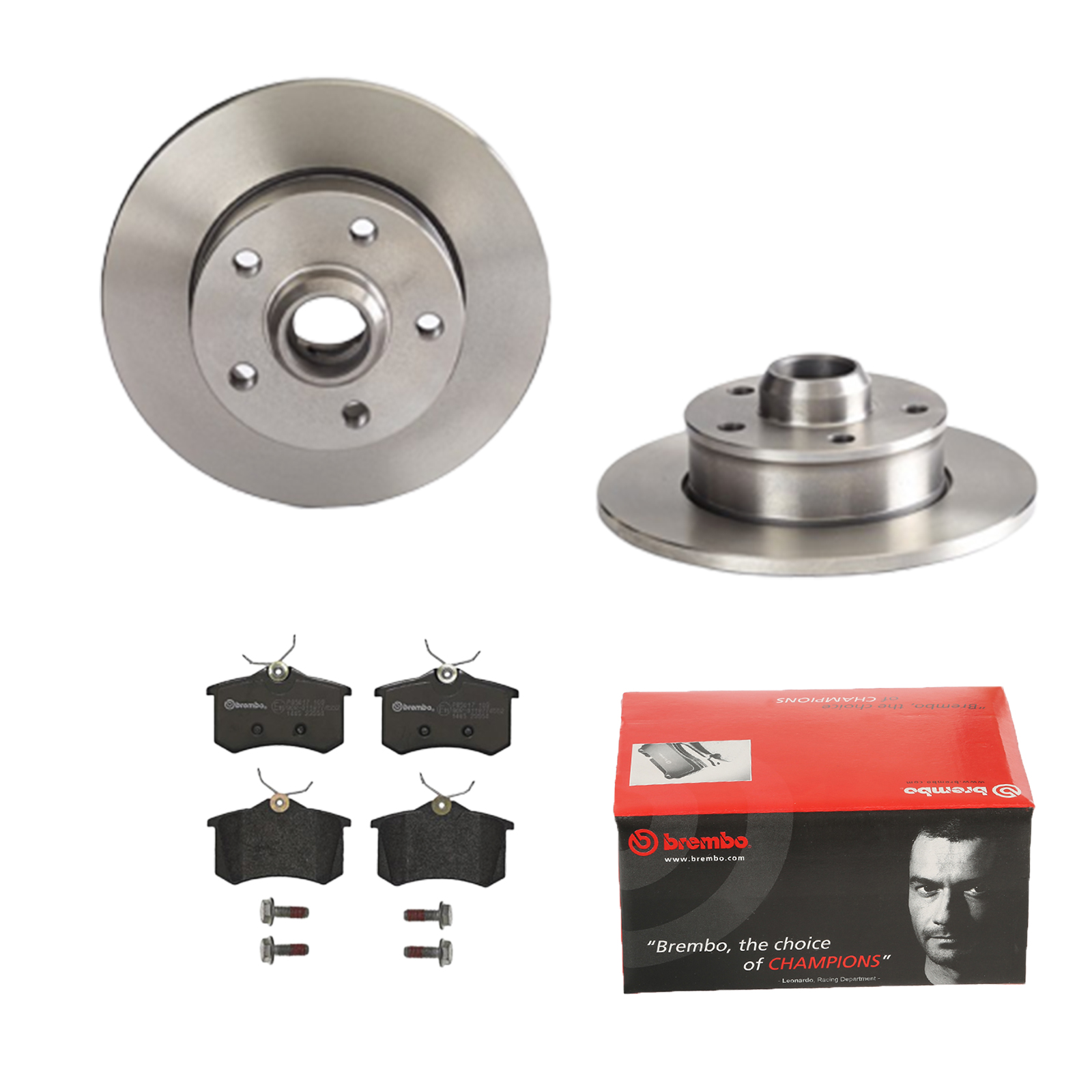BREMBO Bremsesæt, skivebremser ijdtidk9v6 bagaksel fuld 226mm 10mm for PEUGEOT ROEWE (SAIC) VW CITROËN AUDI SEAT NISSAN SKODA RENAULT EUROPESTAR