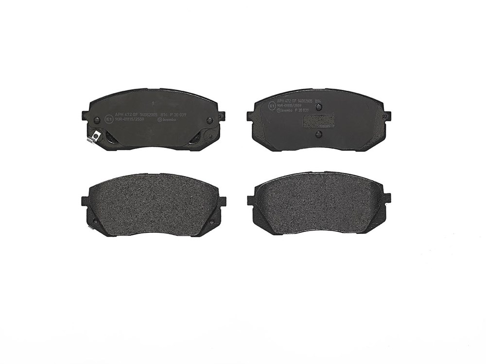 BREMBO Bremseklodser p30039 for HYUNDAI KIA JAC HYUNDAI (BEIJING) KIA (DYK)