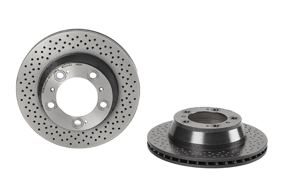 BREMBO Bremseskive 09666511 299mm 24mm for PORSCHE