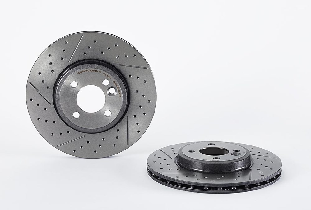 BREMBO Bremseskive 09a04711 lukket/perforeret 294mm 22mm for MINI