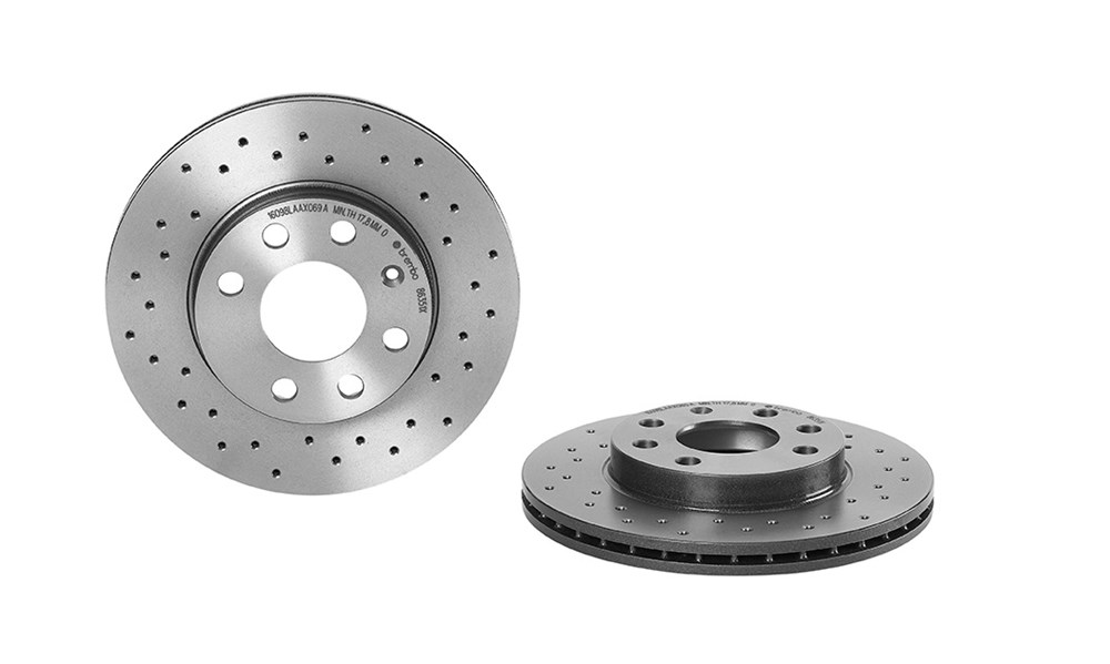 BREMBO Bremseskive 0986351x 240mm 20mm for OPEL VAUXHALL
