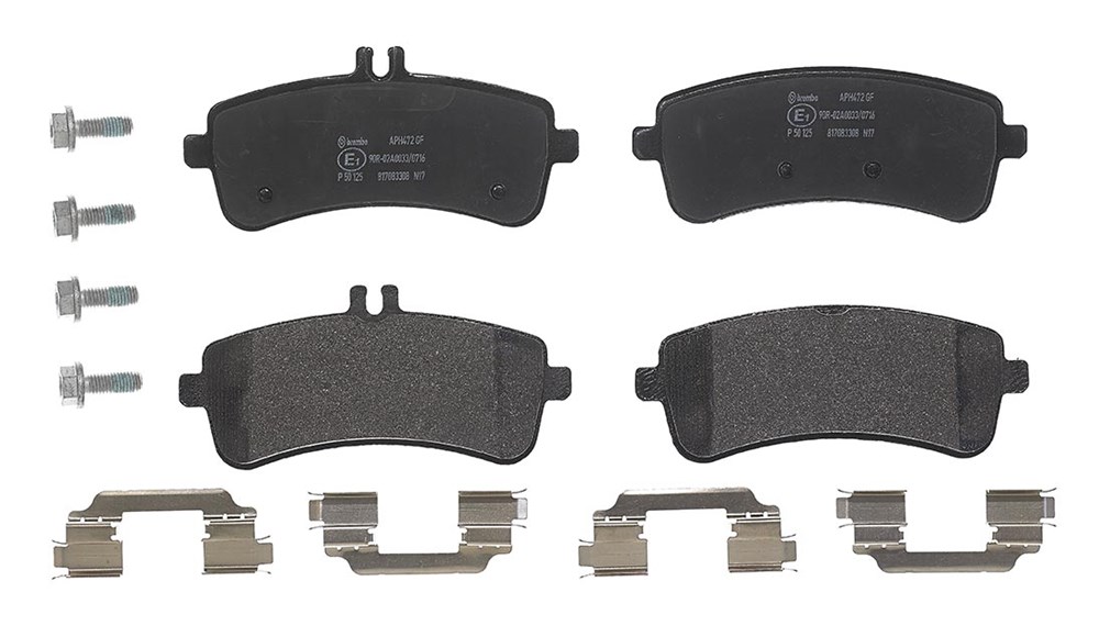 BREMBO Bremseklodser p50125 for MERCEDES-BENZ
