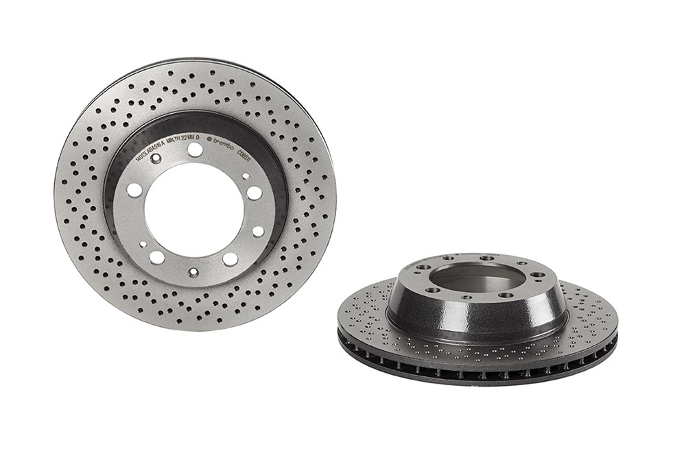 BREMBO Bremseskive 09c08511 299mm 24mm for PORSCHE