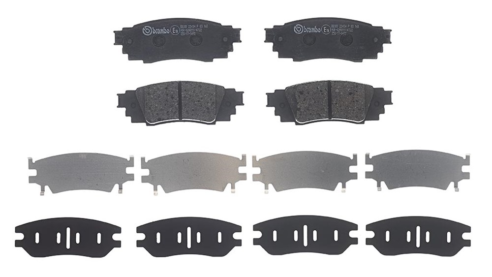 BREMBO Bremseklodser p83160 for TOYOTA LEXUS TOYOTA (GAC) TOYOTA (FAW)