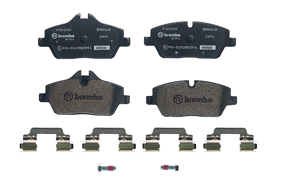 BREMBO Bremseklodser p06034x for MINI BMW