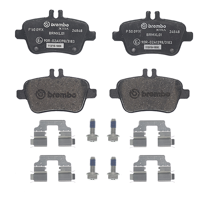BREMBO Bremseklodser p50091x for MERCEDES-BENZ