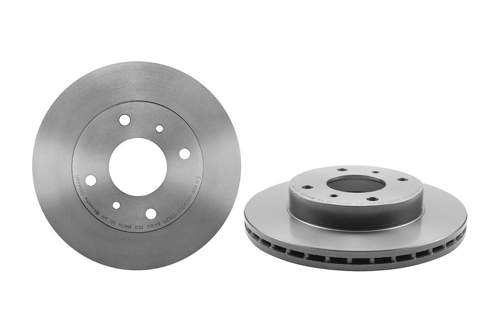 BREMBO Bremseskive 09544911 257mm 22mm for NISSAN INFINITI