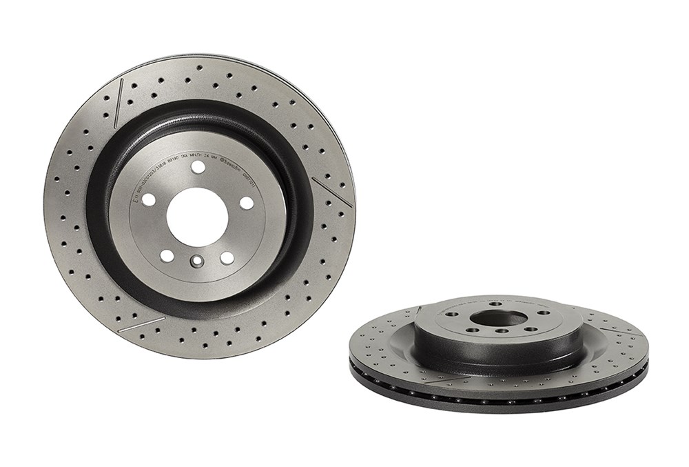 BREMBO Bremseskive 09b71011 lukket/perforeret 345mm 26mm for MERCEDES-BENZ