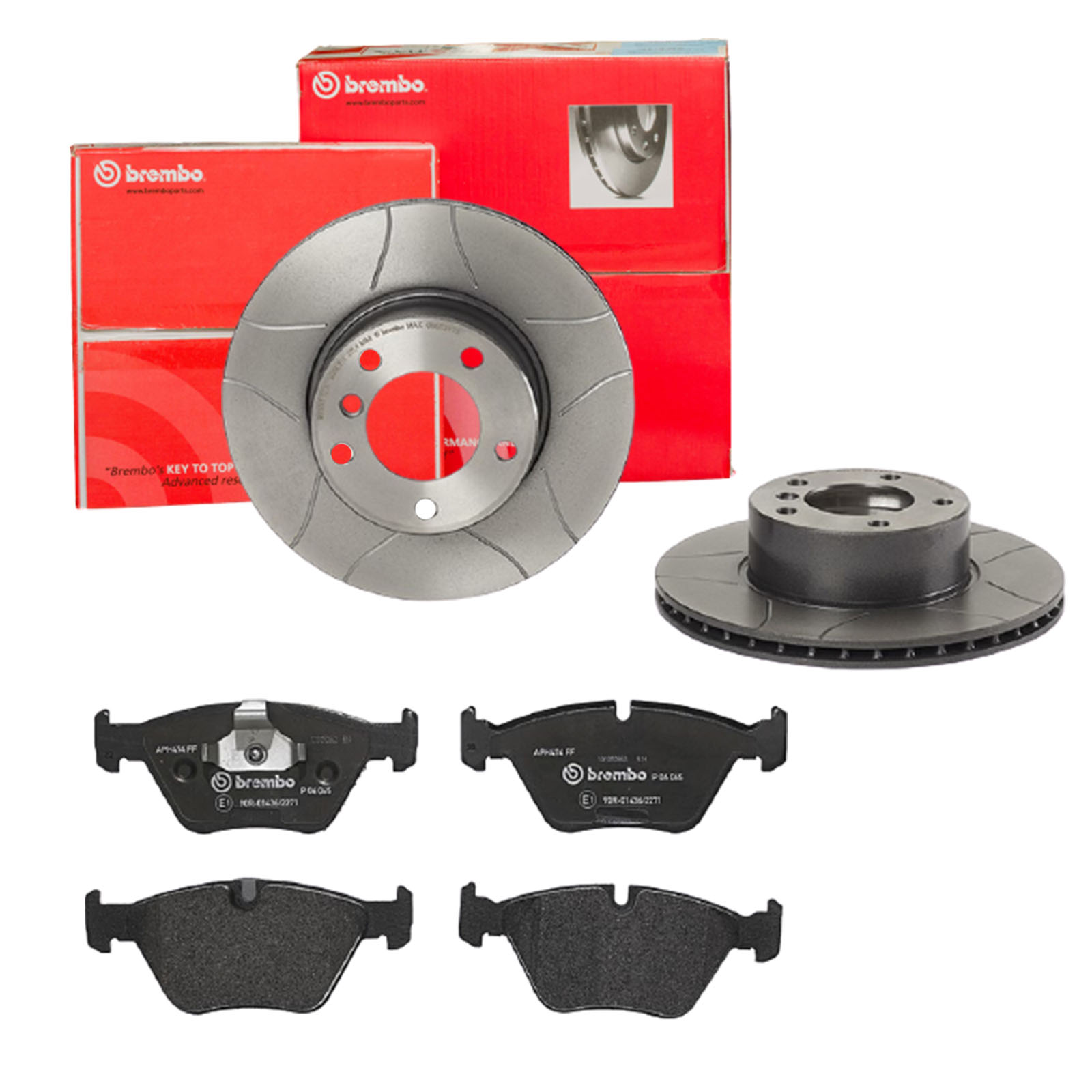 BREMBO Bremsesæt, skivebremser sk8k0f7js3 foraksel lukket 296mm 22mm for BMW