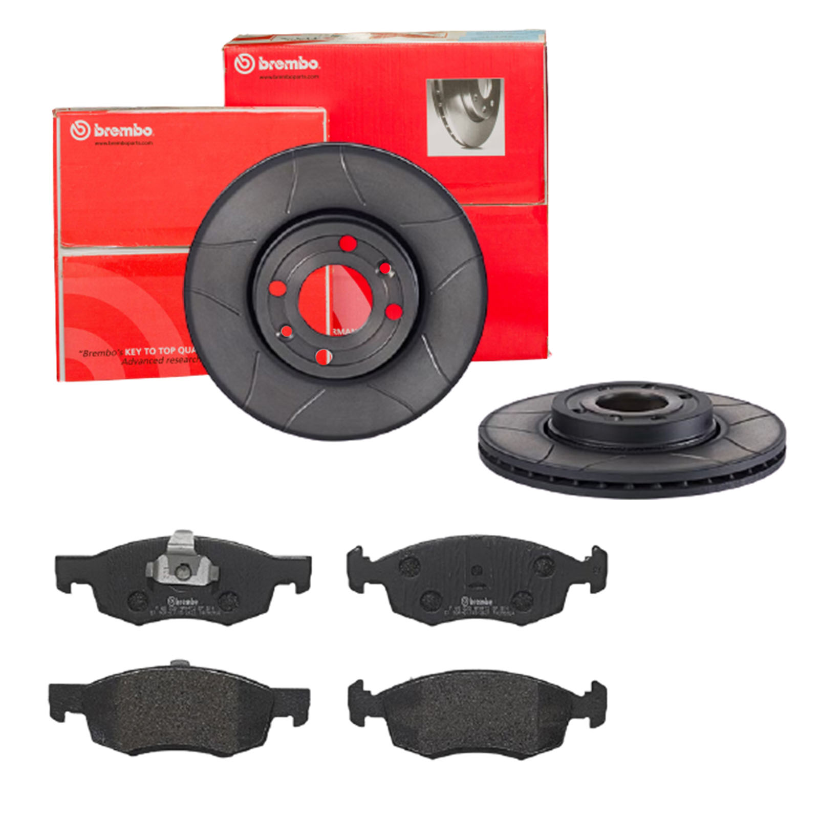 BREMBO Bremsesæt, skivebremser sk8k0f7de3 foraksel lukket 260mm 22mm for NISSAN RENAULT DACIA