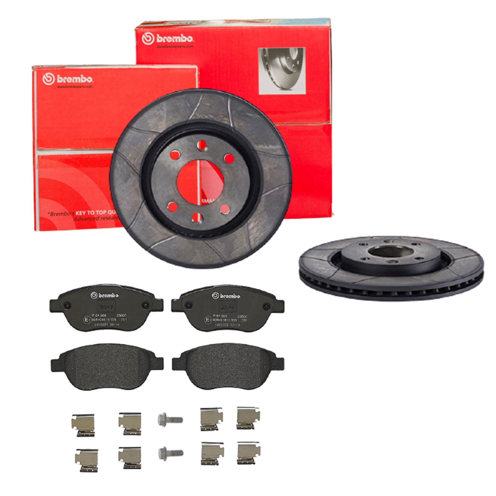 BREMBO Bremsesæt, skivebremser sk8k0f7129 foraksel lukket 266mm 22mm for PEUGEOT CITROËN DS OPEL FENGSHEN GEELY CITROËN (DF-PSA) VAUXHALL DONGFENG FEN