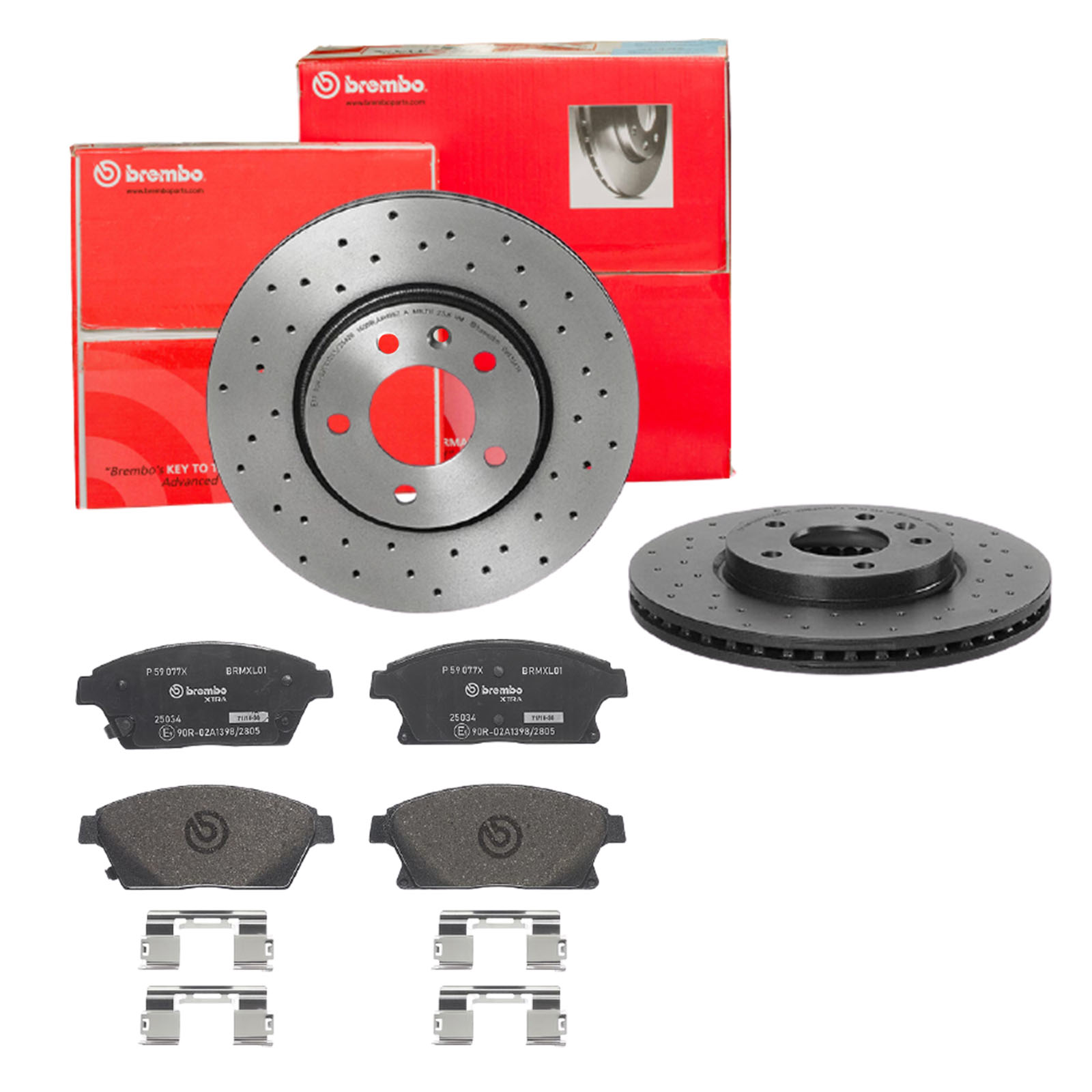 BREMBO Bremsesæt, skivebremser sk8k0f6tv9 foraksel perforeret/ventileret 300mm 26mm for VAUXHALL OPEL BUICK CHEVROLET GENERAL MOTORS BUICK (SGM)