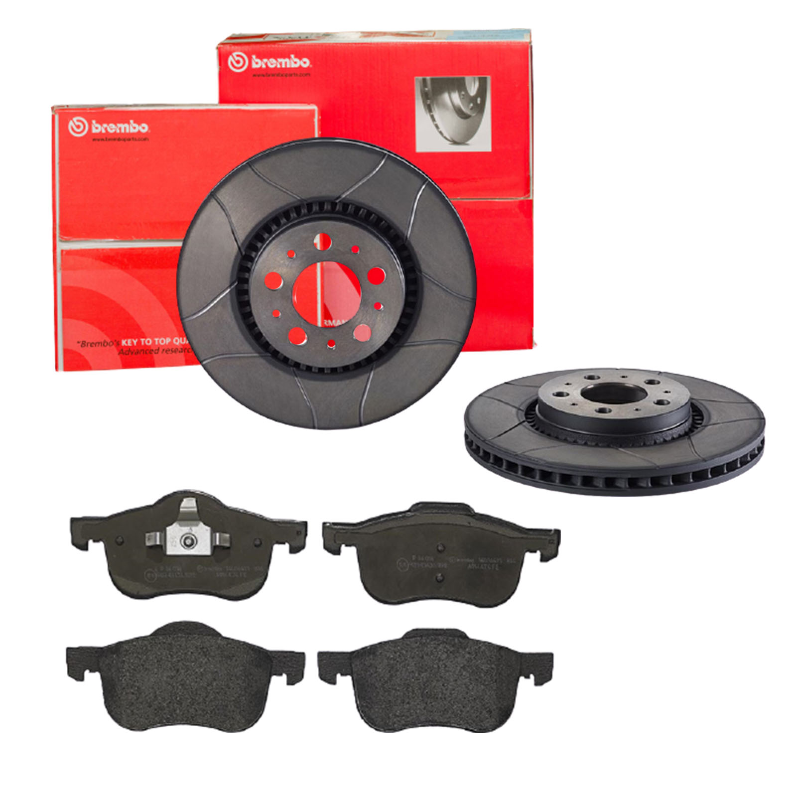 BREMBO Bremsesæt, skivebremser sk8k0f66h0 foraksel lukket 305mm 28mm for VOLVO