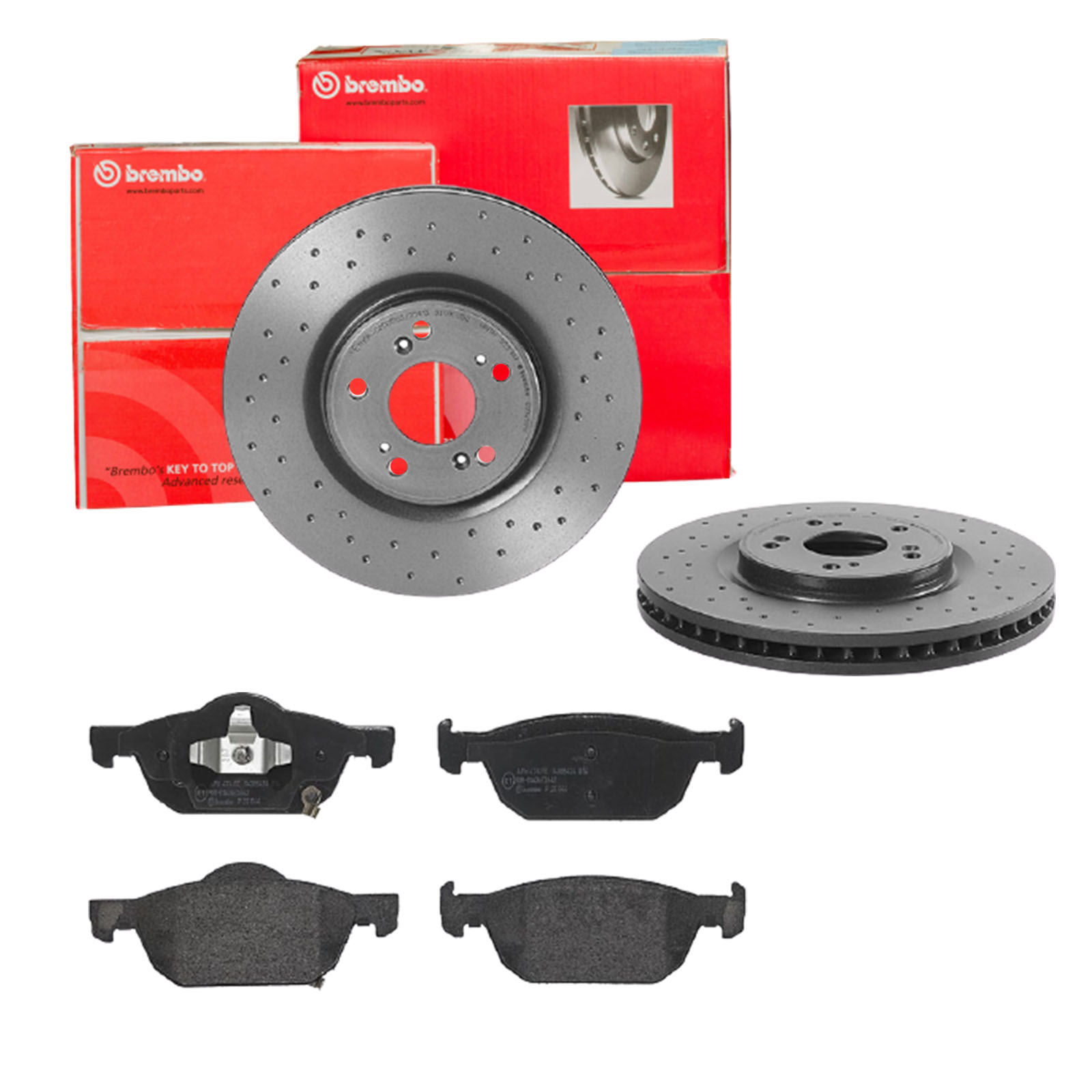 BREMBO Bremsesæt, skivebremser sk8k0f5jh6 foraksel perforeret/ventileret 320mm 32mm for HONDA
