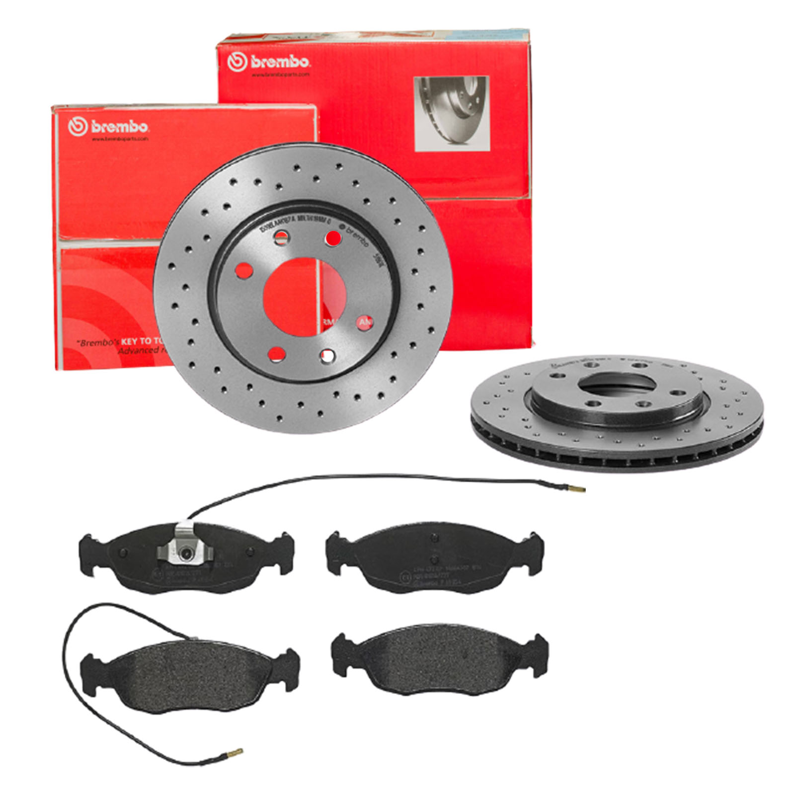 BREMBO Bremsesæt, skivebremser sk8k0f31n5 foraksel perforeret/ventileret 247mm 20mm for PEUGEOT CITROËN