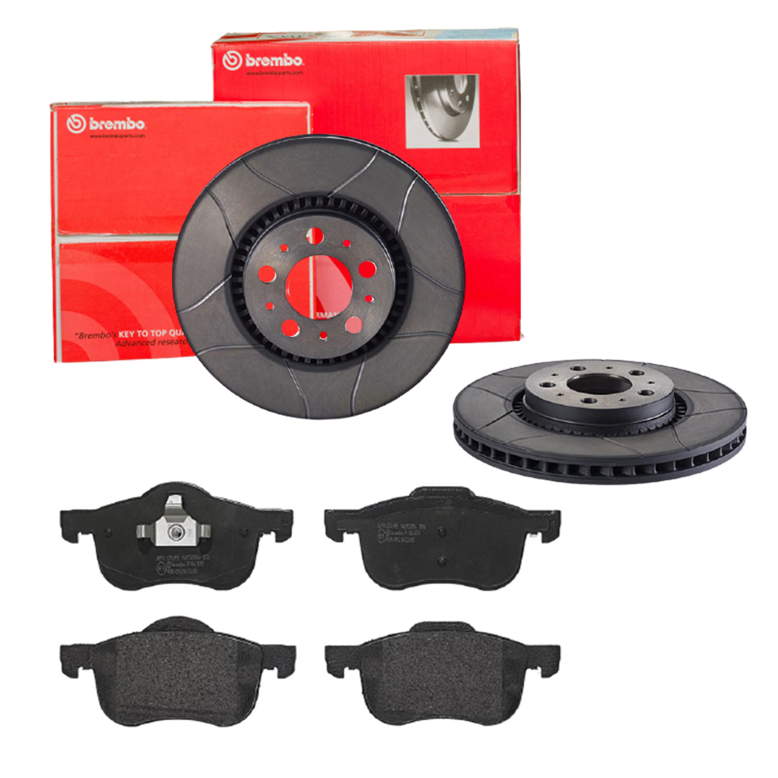 BREMBO Bremsesæt, skivebremser sk8k0f1fz5 foraksel lukket 305mm 28mm for VOLVO