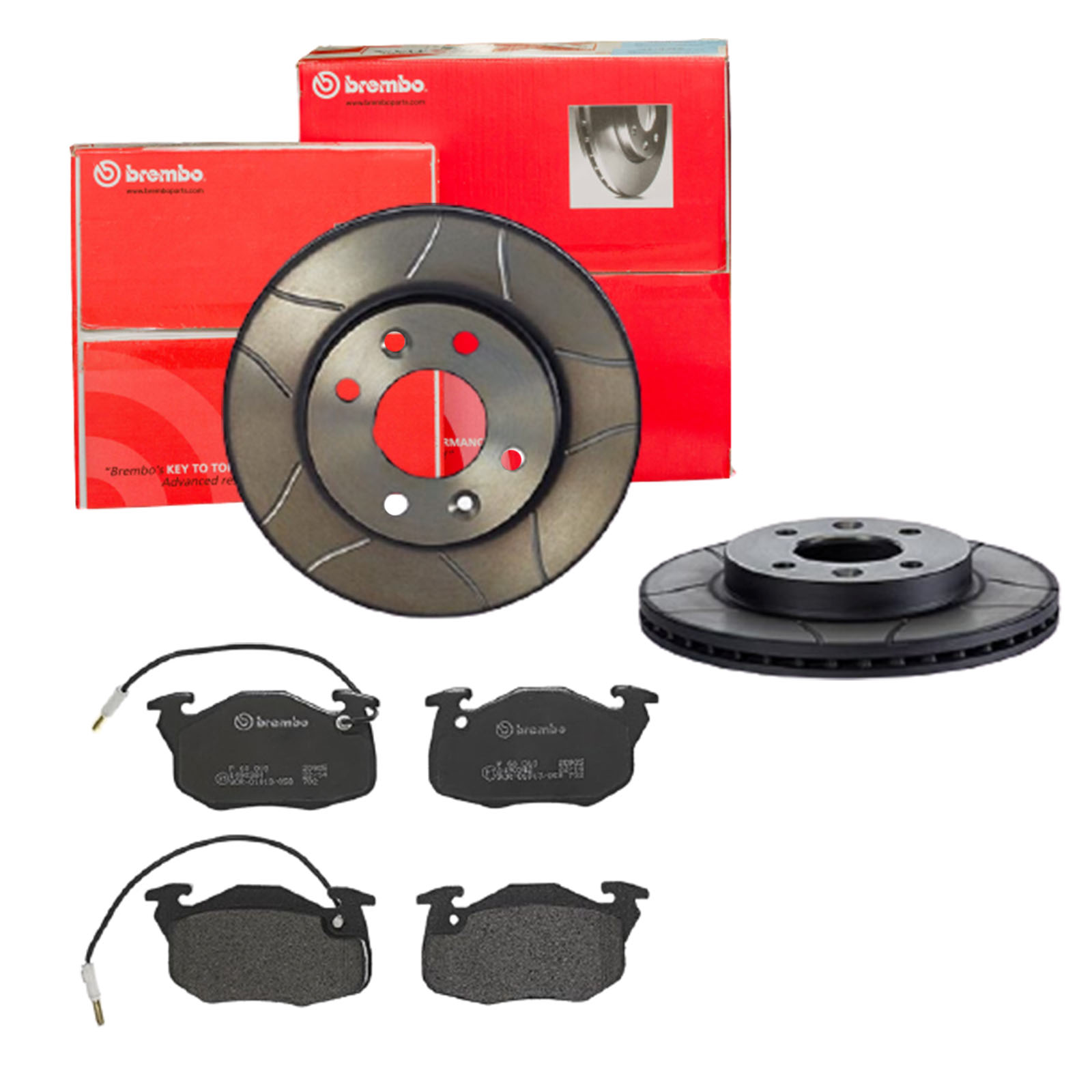 BREMBO Bremsesæt, skivebremser sk8k0f1c33 foraksel lukket 238mm 20mm for CITROËN PEUGEOT RENAULT NISSAN