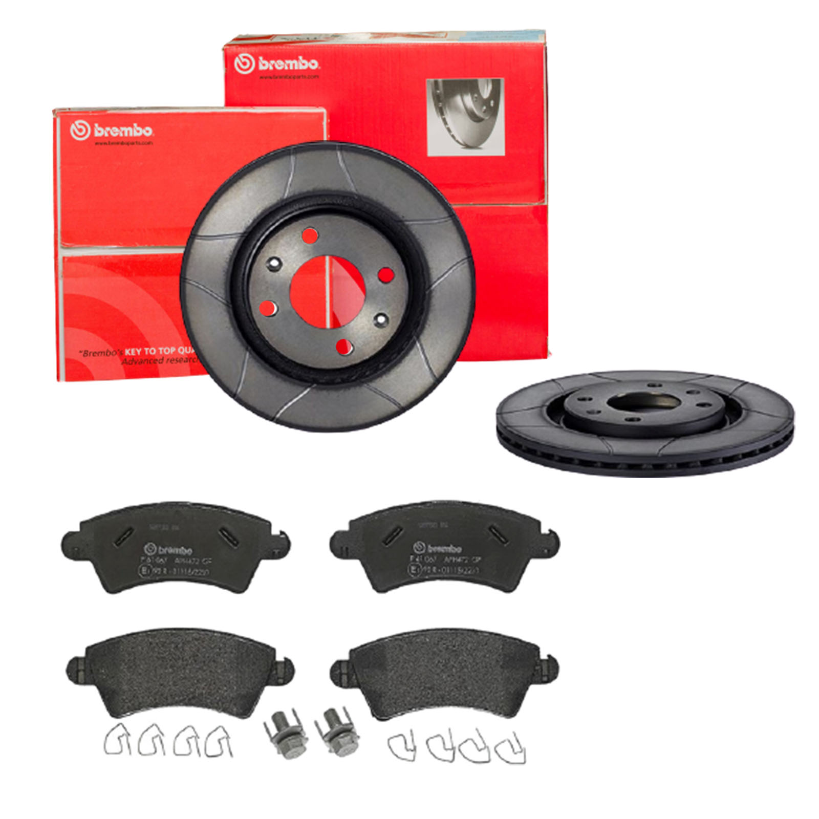 BREMBO Bremsesæt, skivebremser sk8k0f12a3 foraksel lukket 266mm 20mm for CITROËN PEUGEOT