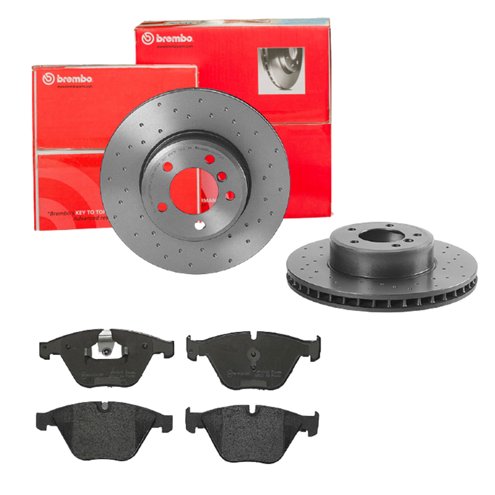 BREMBO Bremsesæt, skivebremser sk8k0f10h9 foraksel perforeret/ventileret 324mm 30mm for BMW