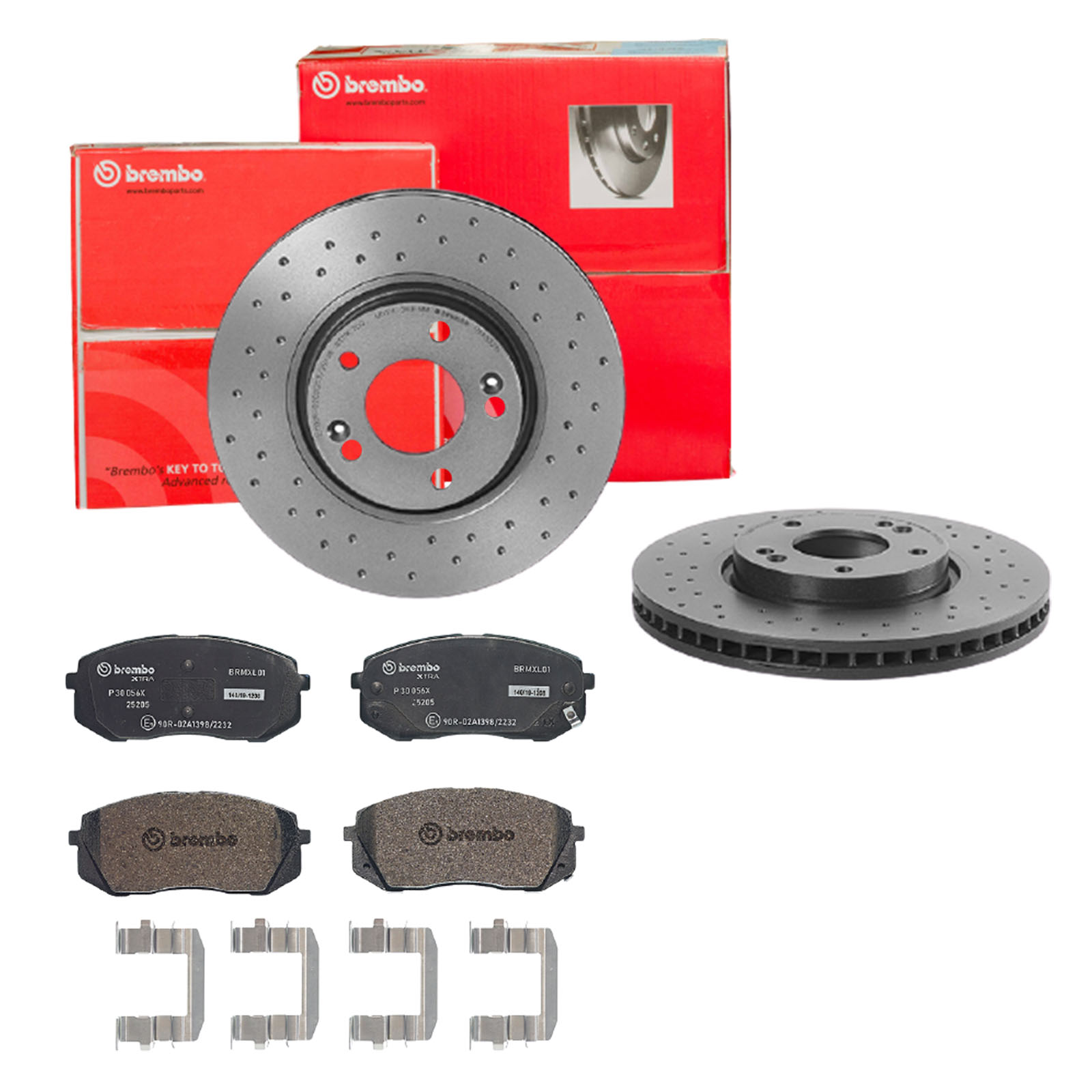 BREMBO Bremsesæt, skivebremser sk8k0f0j69 foraksel perforeret/ventileret 300mm 28mm for HYUNDAI KIA HYUNDAI (BEIJING)
