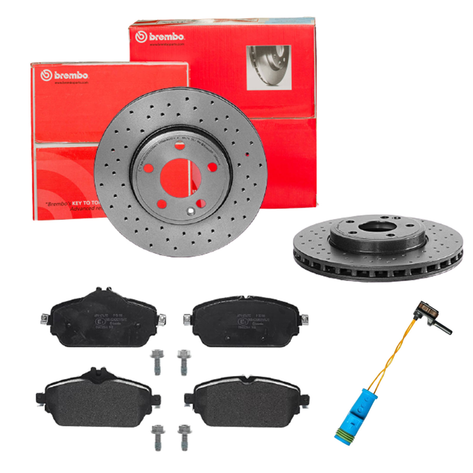 BREMBO sk8k0f0b73 foraksel perforeret/ventileret 295mm 28mm for MERCEDES-BENZ INFINITI