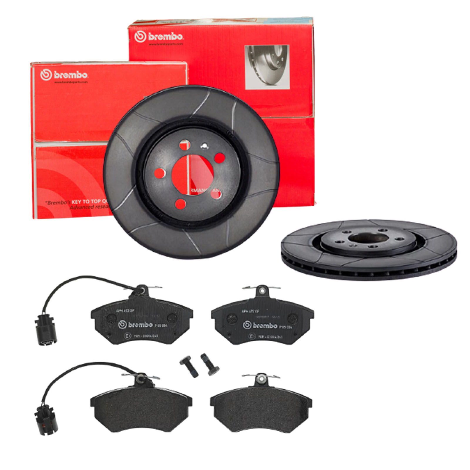 BREMBO Bremsesæt, skivebremser sk8k0ezoq7 foraksel lukket 280mm 22mm for SEAT VW AUDI