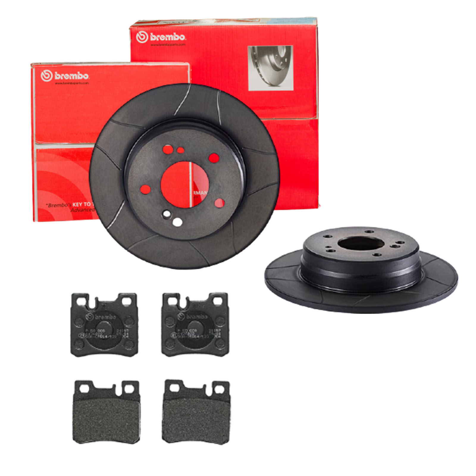 BREMBO Bremsesæt, skivebremser sk8k0f9yw7 bagaksel fuld 278mm 9mm for MERCEDES-BENZ CHRYSLER