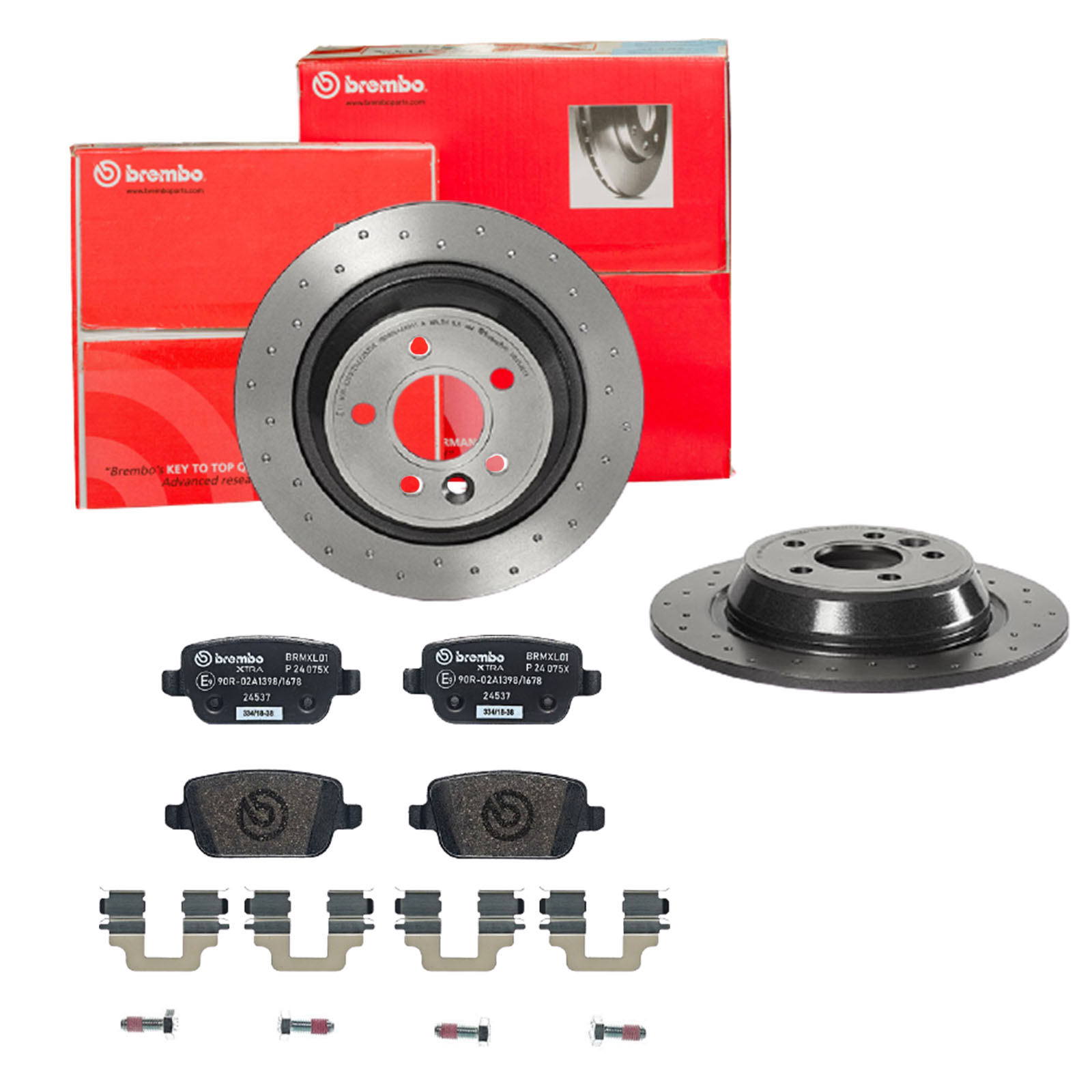 BREMBO Bremsesæt, skivebremser sk8k0f9st3 bagaksel perforeret 302mm 11mm for FORD FORD (CHANGAN) LAND ROVER