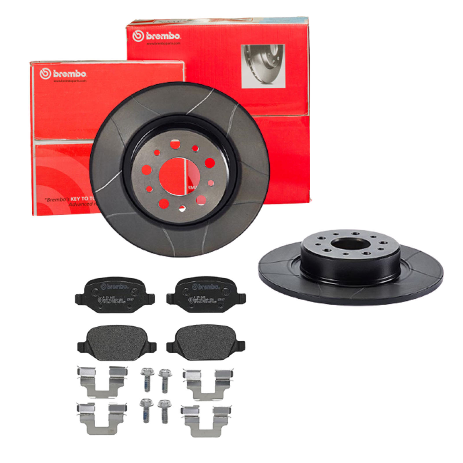BREMBO Bremsesæt, skivebremser sk8k0f9b93 bagaksel lukket 276mm 10mm for LANCIA ALFA ROMEO FIAT