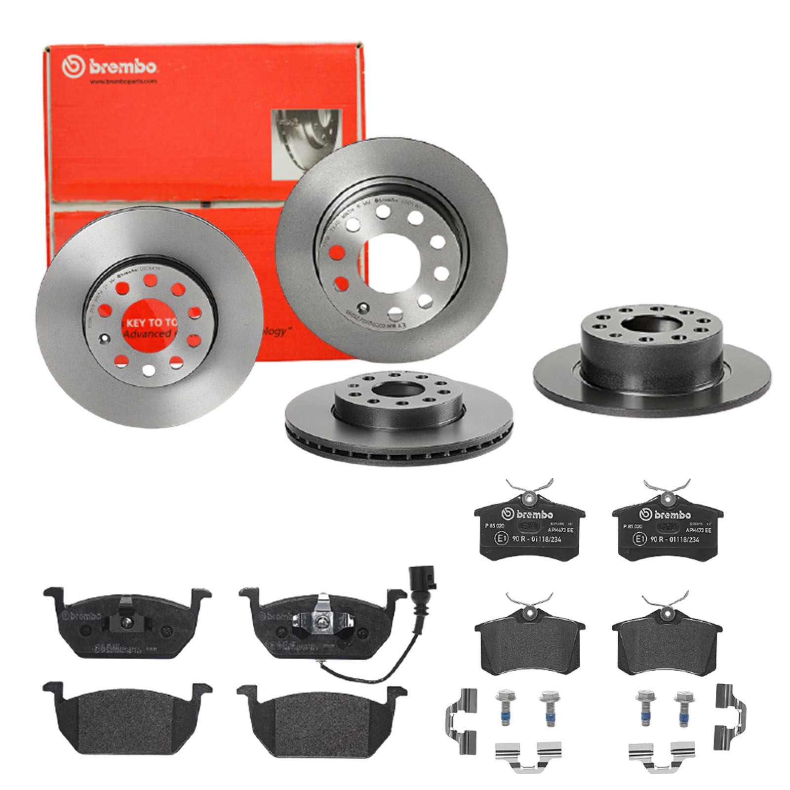 BREMBO Bremsesæt, skivebremser sg00000e4j foraksel indvendig ventileret 253mm 24mm for PEUGEOT CITROËN FORD MG (SAIC) ROEWE (SAIC) FIAT ZHONGHUA (BRIL