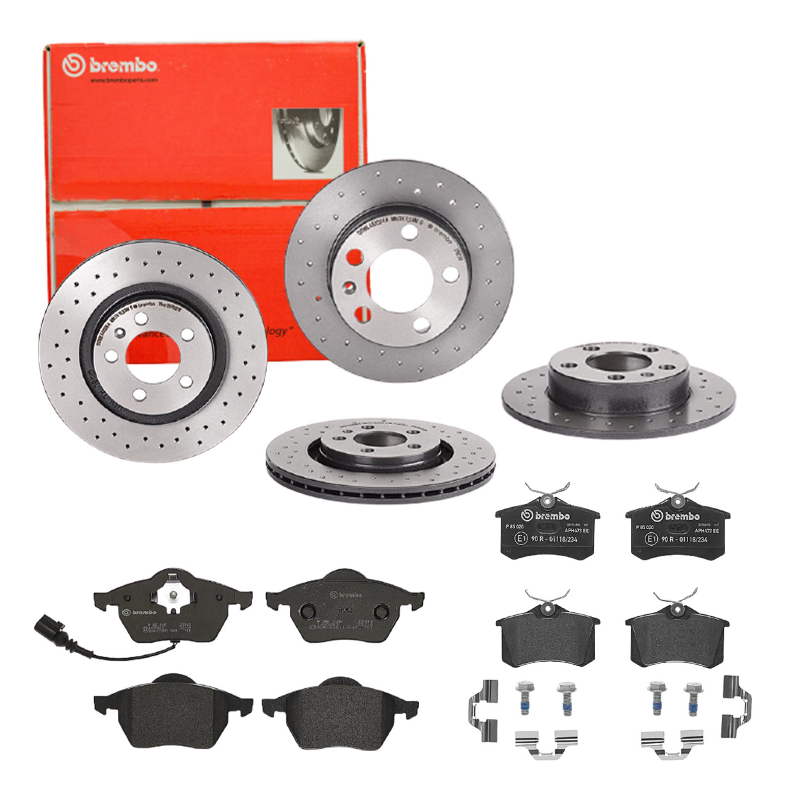 BREMBO Bremsesæt, skivebremser sg00000e60 bagaksel perforeret/ventileret 280mm 9mm for PEUGEOT CITROËN FORD MG (SAIC) ROEWE (SAIC) LANCIA ZHONGHUA (BR