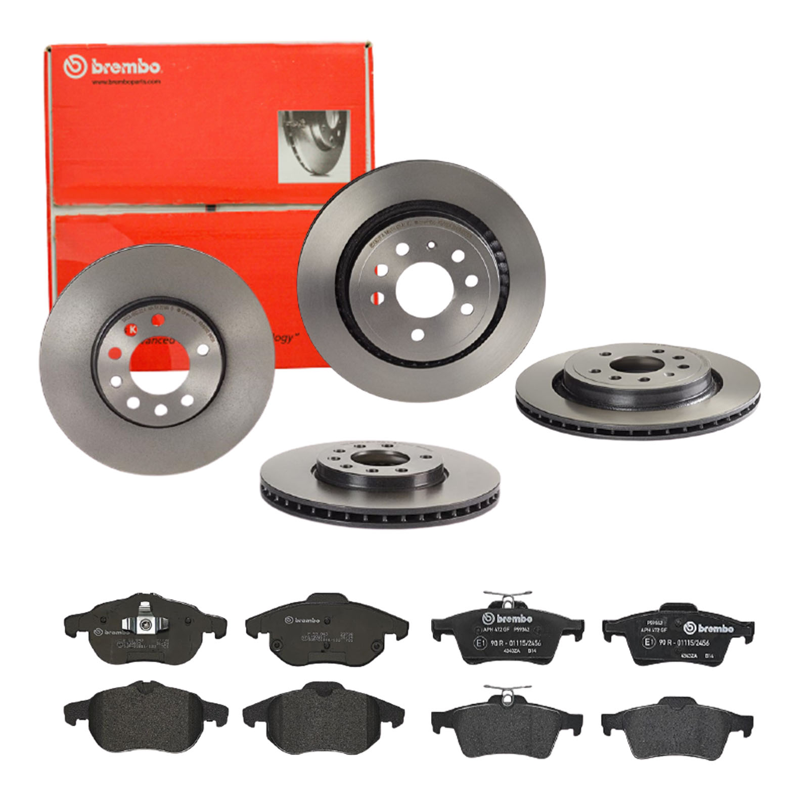 BREMBO Bremsesæt, skivebremser sg00000e88 bagaksel indvendig ventileret 285mm 25mm for CITROËN OPEL FORD VOLVO SAAB PONTIAC FIAT VAUXHALL GENERAL MOTO