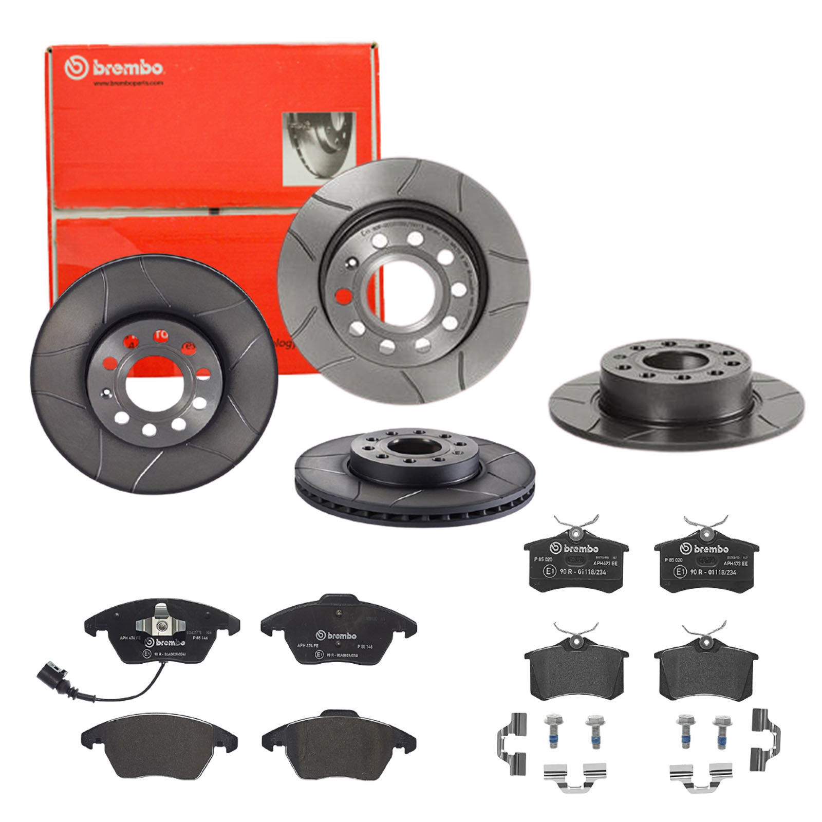 BREMBO Bremsesæt, skivebremser sg00000eb3 foraksel lukket 253mm 25mm for CITROËN FORD ROEWE (SAIC) FIAT ZHONGHUA (BRILLIANCE) PEUGEOT DS VW (FAW) SEAT