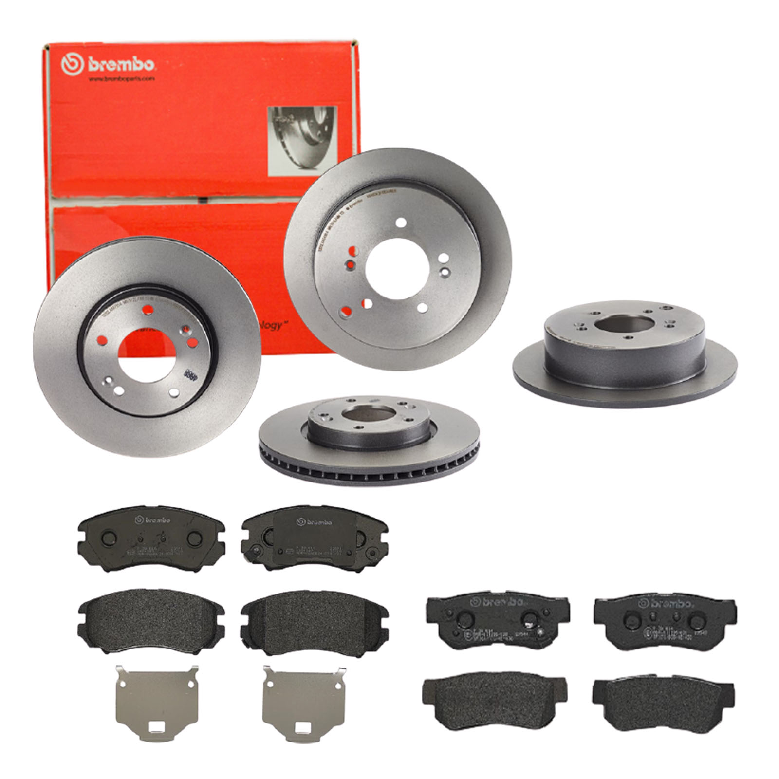 BREMBO Bremsesæt, skivebremser sg00000ebv bagaksel indvendig ventileret 284mm 26mm for CHEVROLET (SGM) KIA HYUNDAI FENGON KIA (DYK) HYUNDAI (BEIJING)