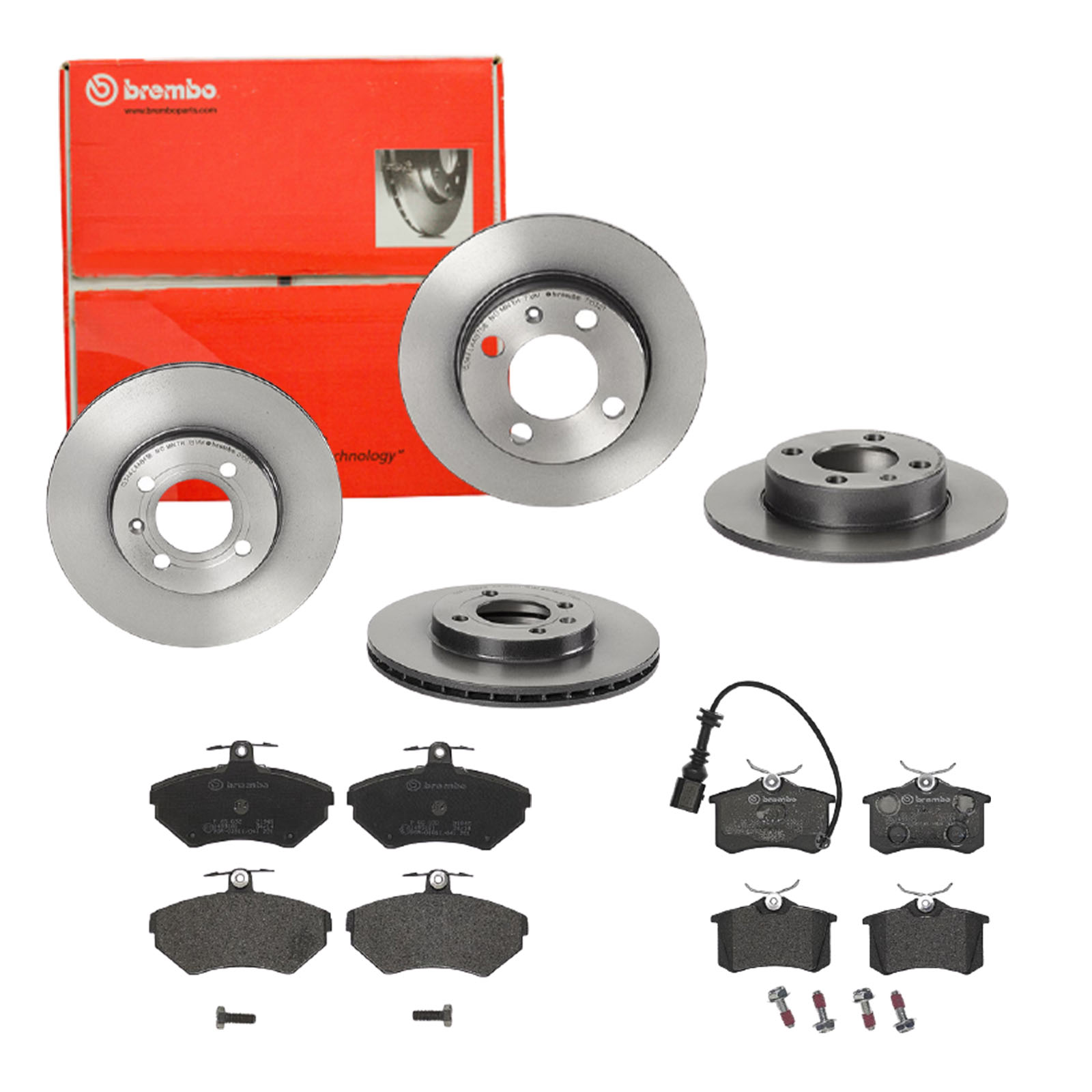 BREMBO Bremsesæt, skivebremser sg00000ebz bagaksel indvendig ventileret 256mm 20mm for VW (FAW) SEAT AUDI SKODA VW